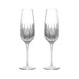 Lismore Diamond Essence Flute Glass (Set of 2) For Cheap