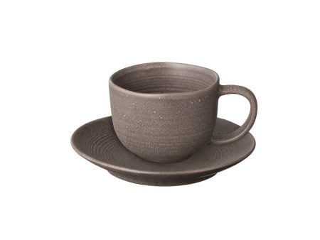 Kumi Stoneware Coffee Cup with Saucer (Set of 2) Online