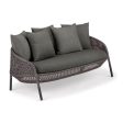 AHNDA 2-Seater Sofa with 5 Deco Pillows Discount