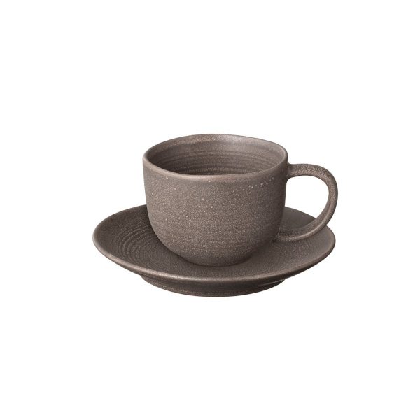 Kumi Stoneware Coffee Cup with Saucer (Set of 2) Online