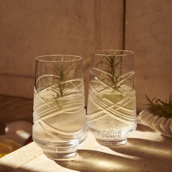 Aran Hiball Glass (Set of 2) Online Sale