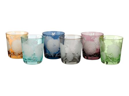 Peony Tumbler (Set of 6) Hot on Sale