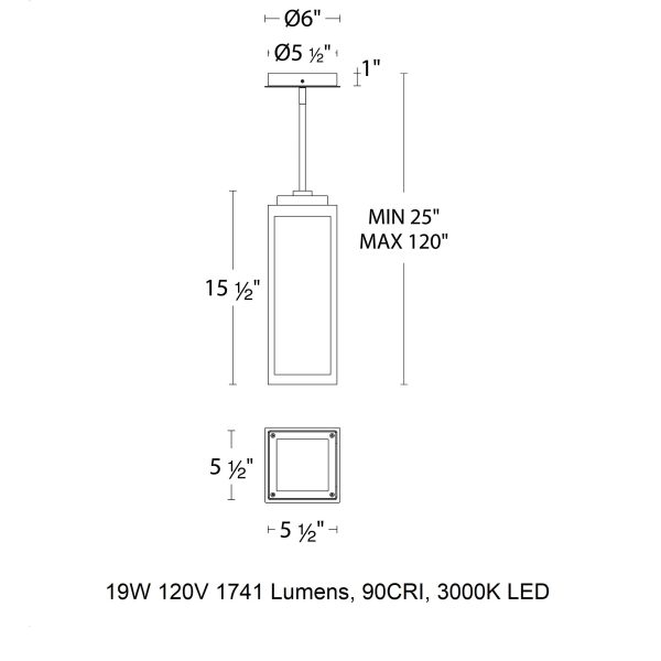 Amherst LED Outdoor Pendant Light Online Sale