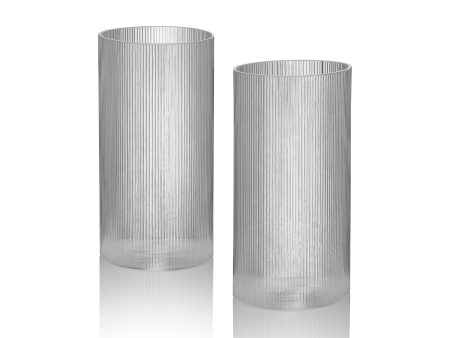 Circle Tumbler Glass (Set of 2) Online Hot Sale