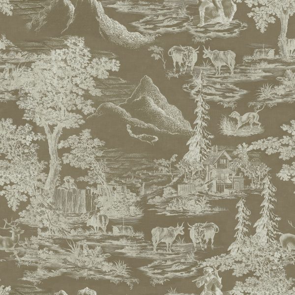 Toile Du Tyrol Wallpaper Sample Swatch Fashion