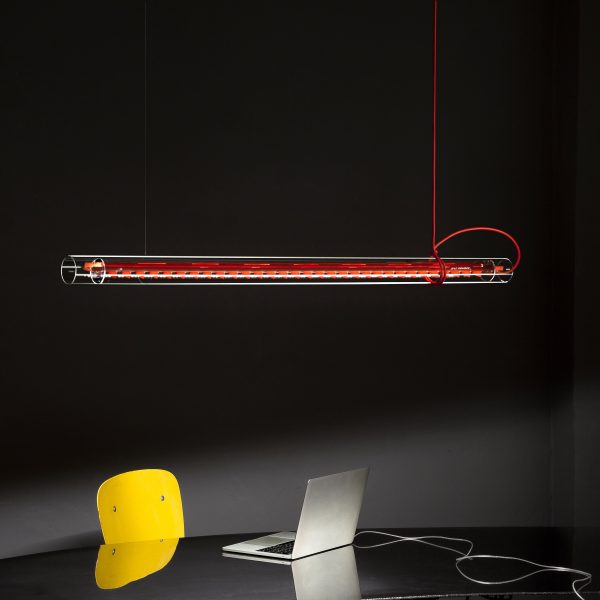 Tubular Linear LED Pendant Light For Sale