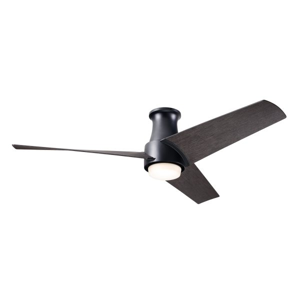 Ambit DC Flush Mount LED Ceiling Fan Fashion