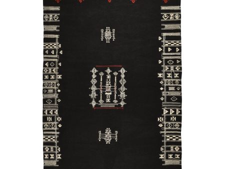 Yarasa Cocoa Wool Kilim Rug For Sale