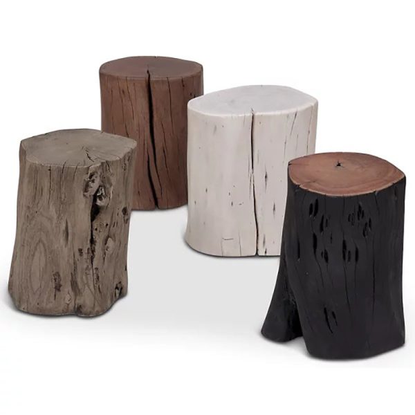 Solid Wood Stump Stool For Cheap