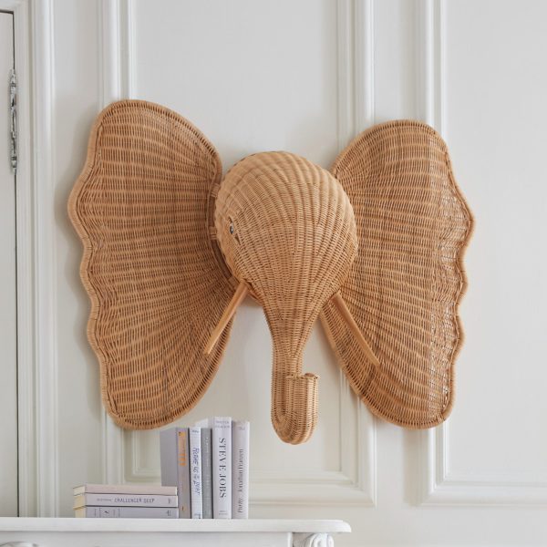 Wicker Elephant Wall Art Sale