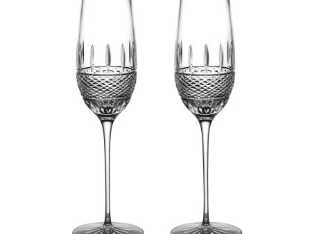 Irish Lace Flute Glass (Set of 2) Supply