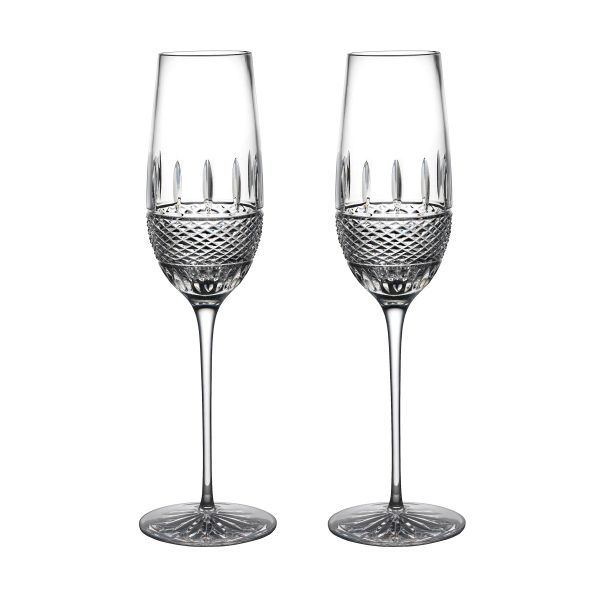 Irish Lace Flute Glass (Set of 2) Supply