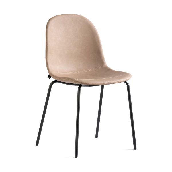 Academy Upholstered Dining Chair with Tube Base For Discount