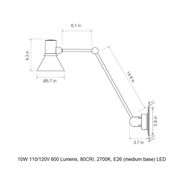 Type 80 W3 Wall Light For Cheap