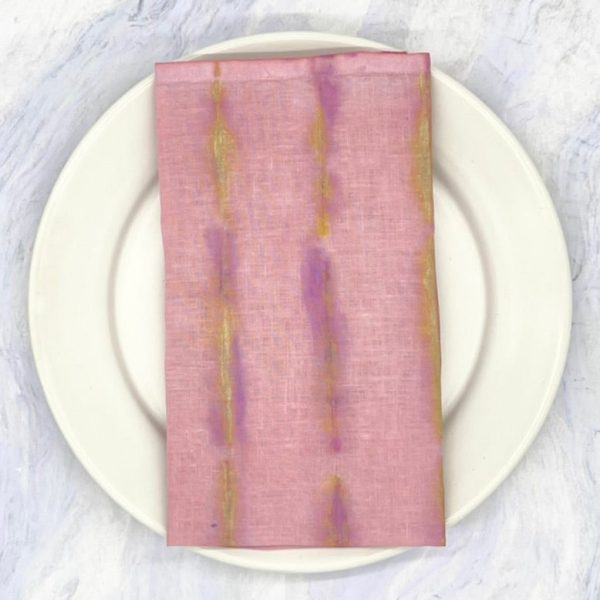 High Brow Hippie Shibori Linen Napkin (Set of 4) Fashion