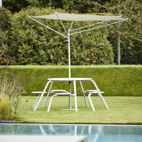 Virus 5-seater Picnic Table with Umbrella Hole For Discount