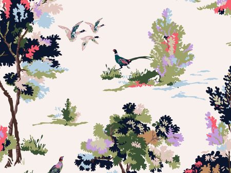 Woodland Scene Wallpaper Sample Swatch Supply