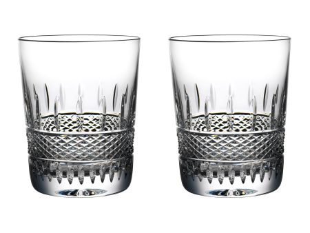 Irish Lace DOF Glass (Set of 2) For Cheap