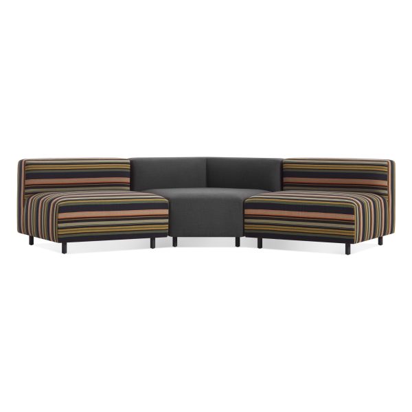 9 Yard Outdoor Angled Small Sectional Sofa Online Sale