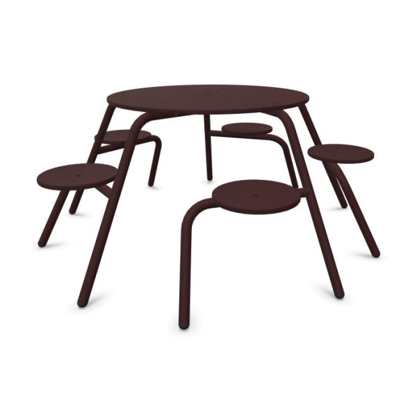 Virus 5-seater Picnic Table with Umbrella Hole For Discount