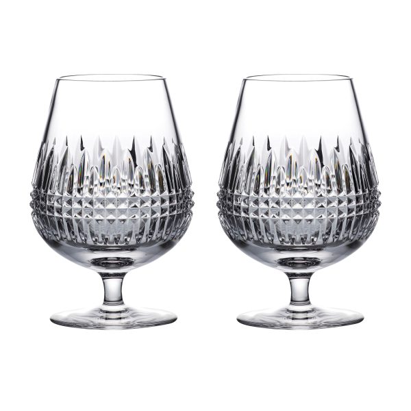 Connoisseur Lismore Diamond Brandy Balloon Glass (Set of 2) Online Sale