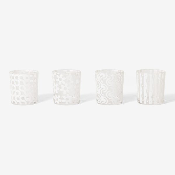 Dusen Dusen Pattern Glasses (Set of 4) Online Hot Sale