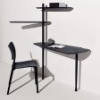 Unica Escritorio Desk in Black Stained Ash Veneered Online