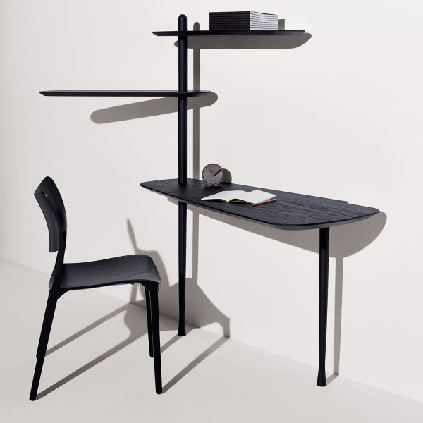 Unica Escritorio Desk in Black Stained Ash Veneered Online