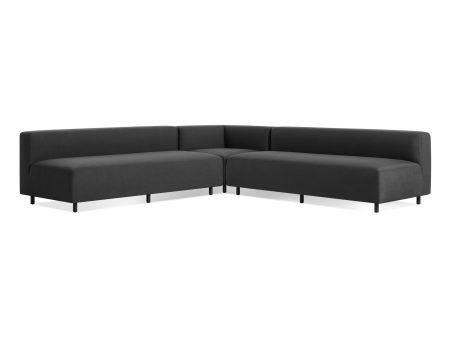 9 Yard Outdoor Armless L Sectional Sofa Online