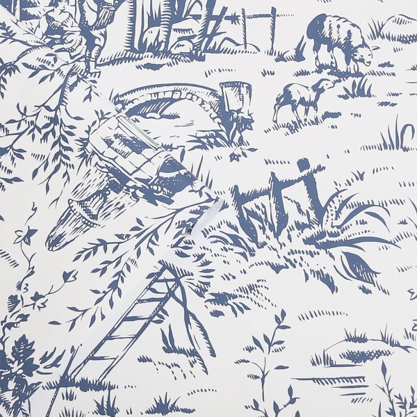 Toile de Jouy Wallpaper For Cheap