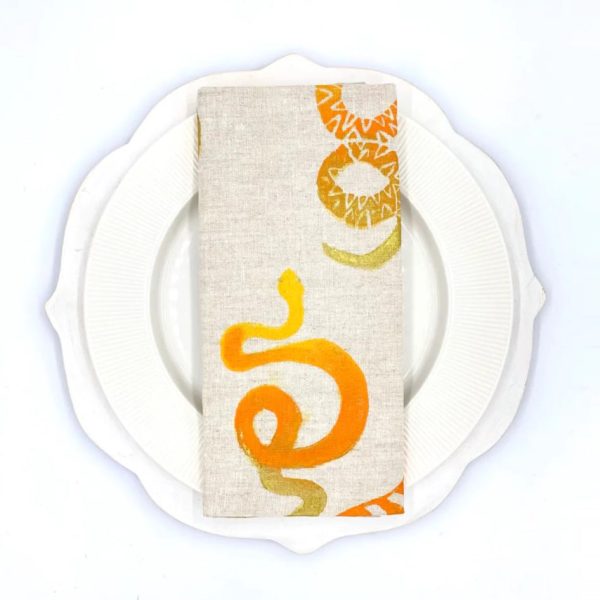 Savvy Serpents Linen Napkin (Set of 4) Online Hot Sale