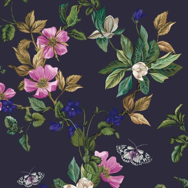 Wakerly Woodland Floral Wallpaper Sample Swatch Online Sale