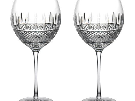 Irish Lace Red Wine Glass (Set of 2) For Discount