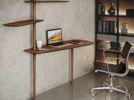 Unica Escritorio Desk in Natural Walnut Veneered Online