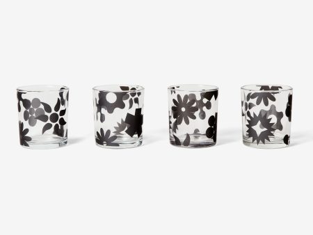 Dusen Dusen Pattern Glasses (Set of 4) Online Hot Sale