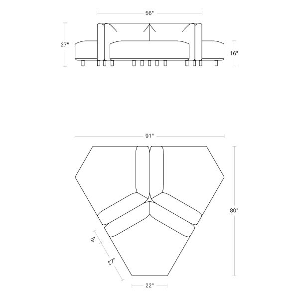 9 Yard Outdoor Wide Corner Cluster For Discount