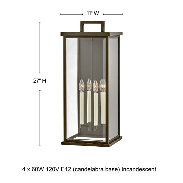 Weymouth Double Outdoor Wall Sconce Discount