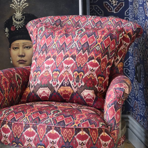 Uzbek Ikat Pillow For Sale