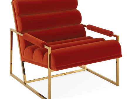 Channeled Goldfinger Lounge Chair For Cheap