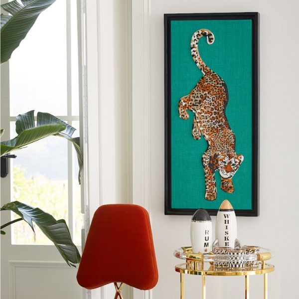 Leopard Beaded Wall Art Online Sale