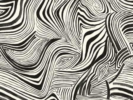 Zebra Marble Wallpaper Sample Swatch For Sale