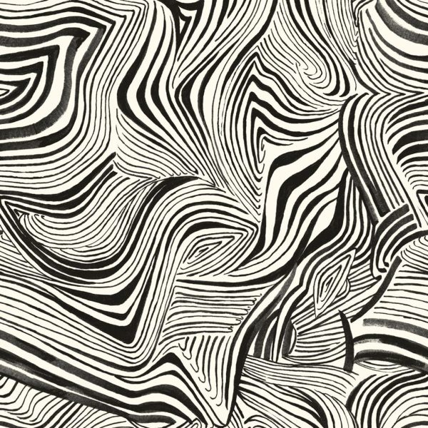 Zebra Marble Wallpaper Sample Swatch For Sale