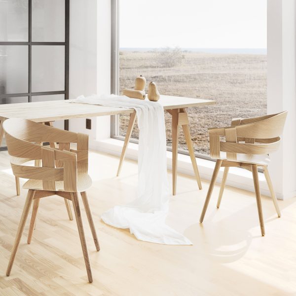 Wick Dining Chair with Wood Legs Supply