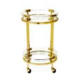 Jacques Round Bar Cart For Cheap