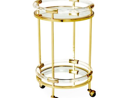 Jacques Round Bar Cart For Cheap