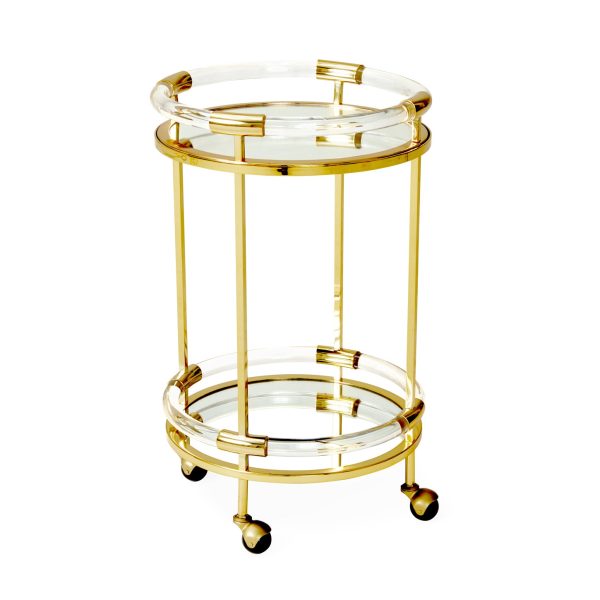 Jacques Round Bar Cart For Cheap