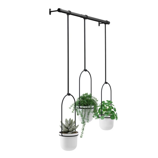 Triflora Hanging Planters and Rod For Cheap