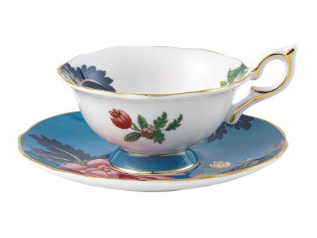 Wonderlust Sapphire Garden Teacup & Saucer Online