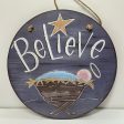 WALL ART DOOR BELIEVE-7746 For Sale