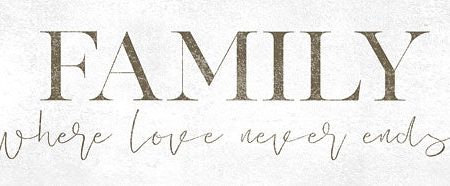 JAXN338 - Family Where Love Never Ends - 18x6 Online Sale